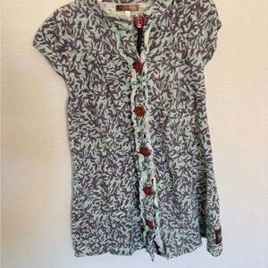 Matilda Jane Green and Brown Casual Kids Dress